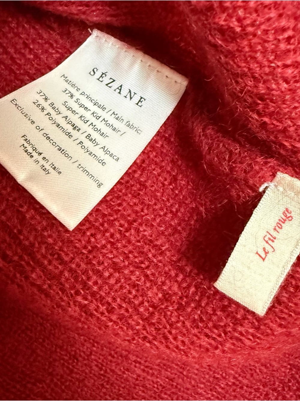 Sezane Nicky Sweater in Raspberry - Picture 8 of 9